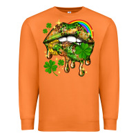 Carrot St. Patrick's Day lips Premium Sweatshirt - HowdyJamesFarm