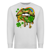 Dove Grey St. Patrick's Day lips Premium Sweatshirt - HowdyJamesFarm