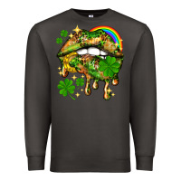 Smoke St. Patrick's Day lips Premium Sweatshirt - HowdyJamesFarm