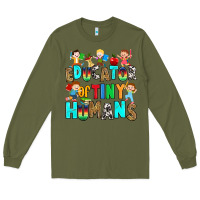 Army Green Educator of tiny humans Long Sleeve Tee - RanaPortraitStore