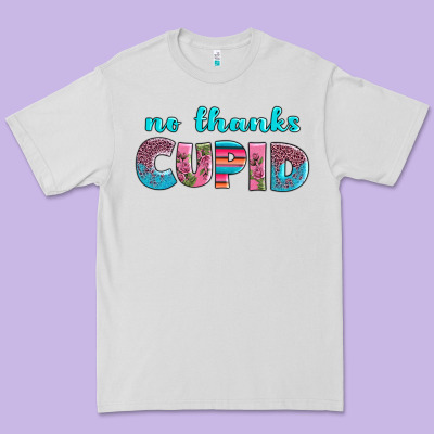 No Thanks Cupid Premium Tee Designed By Adodesignshop