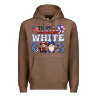 Chestnut Red white cool with gnomies 4th of july Premium Hoodie - HowdyJamesFarm