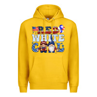 Lemon Red white cool with gnomies 4th of july Premium Hoodie - HowdyJamesFarm