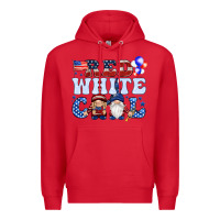 Red Red white cool with gnomies 4th of july Premium Hoodie - HowdyJamesFarm