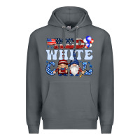 Rock Red white cool with gnomies 4th of july Premium Hoodie - HowdyJamesFarm