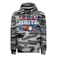 Slate Camo Red white cool with gnomies 4th of july Premium Hoodie - HowdyJamesFarm