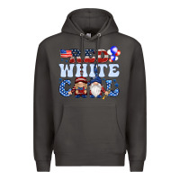 Smoke Red white cool with gnomies 4th of july Premium Hoodie - HowdyJamesFarm