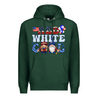 Sports Green Red white cool with gnomies 4th of july Premium Hoodie - HowdyJamesFarm