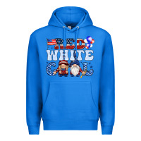True Royal Red white cool with gnomies 4th of july Premium Hoodie - HowdyJamesFarm