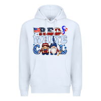White Red white cool with gnomies 4th of july Premium Hoodie - HowdyJamesFarm