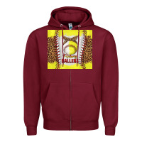Burgundy raising ballers with baseball and softball leopard tumbler tbs Zipper Hoodie - TumblerDesignByShophia