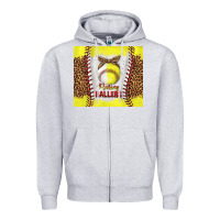 Heather Grey raising ballers with baseball and softball leopard tumbler tbs Zipper Hoodie - TumblerDesignByShophia
