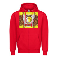 Red raising ballers with baseball and softball leopard tumbler tbs Zipper Hoodie - TumblerDesignByShophia