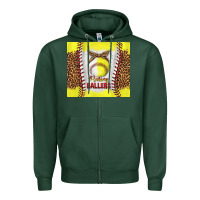 Sports Green raising ballers with baseball and softball leopard tumbler tbs Zipper Hoodie - TumblerDesignByShophia