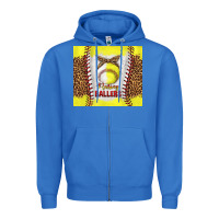 True Royal raising ballers with baseball and softball leopard tumbler tbs Zipper Hoodie - TumblerDesignByShophia