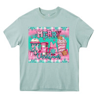 Arona merry Christmas pink coffee Heavy Core Tee - Jasminsmagicworld