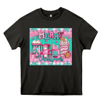 Asphalt merry Christmas pink coffee Heavy Core Tee - Jasminsmagicworld