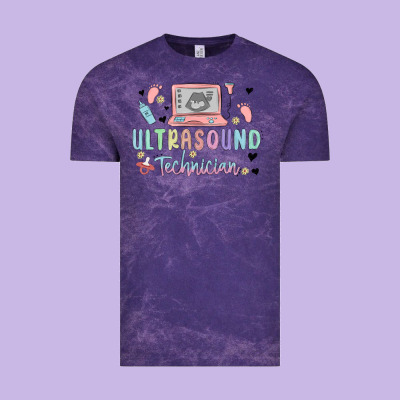 Ultrasound Technician Vintage Tee Designed By Maliassmallbusiness