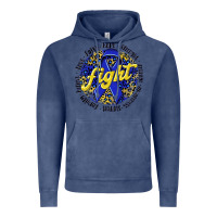 Vintage Denim fight colorectal cancer Vintage Hoodie - NancyCooperArtShop
