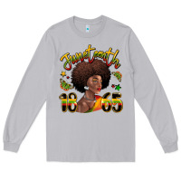 Moon Dust juneteenth 1865 black woman Long Sleeve Tee - LillyAllenDesigns
