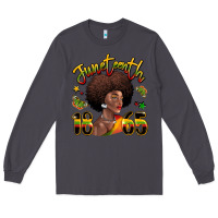 Smoke juneteenth 1865 black woman Long Sleeve Tee - LillyAllenDesigns