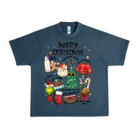 Midnight Navy merry christmas Urban Heavy Tee - MaliasSmallBusiness