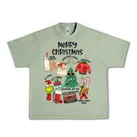 Oil Green merry christmas Urban Heavy Tee - MaliasSmallBusiness