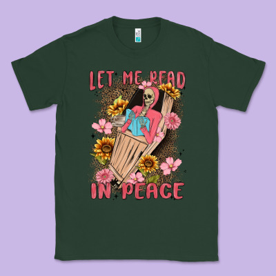 Let Me Read In Peace Classic Tee Designed By Maliassmallbusiness
