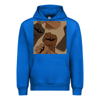 Cobalt melanin raised fist seamless pattern Urban Hoodie - BundleAndBundleShop