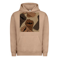 Pigment Burro melanin raised fist seamless pattern Urban Hoodie - BundleAndBundleShop