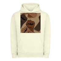 Pigment Pistachio melanin raised fist seamless pattern Urban Hoodie - BundleAndBundleShop