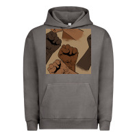 Pigment Tornado melanin raised fist seamless pattern Urban Hoodie - BundleAndBundleShop