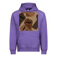 Tulip melanin raised fist seamless pattern Urban Hoodie - BundleAndBundleShop