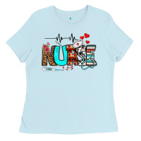 Baby Blue western nurse Ladies Tee - BundleAndBundleShop
