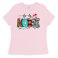 Bubblegum Pink western nurse Ladies Tee - BundleAndBundleShop
