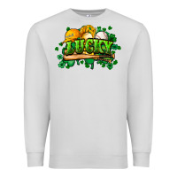 Dove Grey St. Patrick's Day Baseball Premium Sweatshirt - HowdyJamesFarm