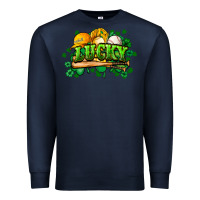 Navy St. Patrick's Day Baseball Premium Sweatshirt - HowdyJamesFarm