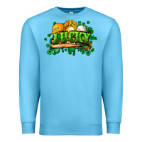 Ocean Blue St. Patrick's Day Baseball Premium Sweatshirt - HowdyJamesFarm