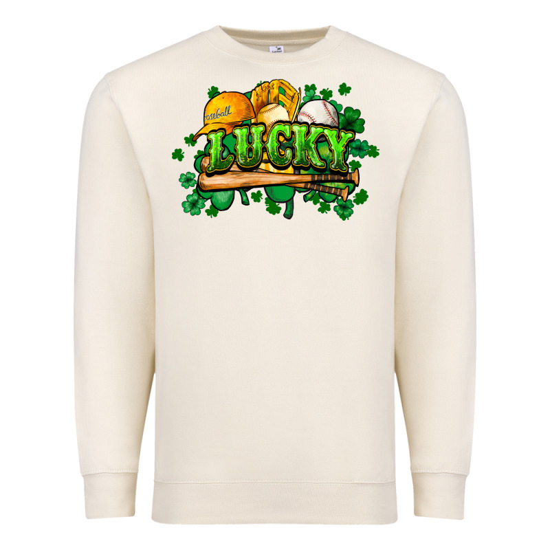 St. Patrick's Day Baseball Premium Sweatshirt by HowdyJamesFarm | Teevron