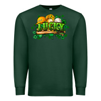 Sports Green St. Patrick's Day Baseball Premium Sweatshirt - HowdyJamesFarm