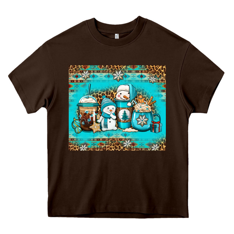 Winter Snowman Coffee Heavy Core Tee by Jasminsmagicworld | Teevron