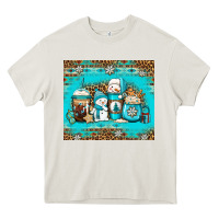 Cream winter snowman coffee Heavy Core Tee - Jasminsmagicworld