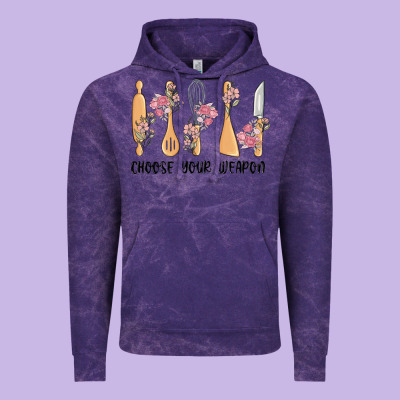 Choose Your Weapon Vintage Hoodie Designed By Maliassmallbusiness
