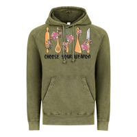 Vintage Olive choose your weapon Vintage Hoodie - MaliasSmallBusiness