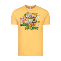 Vintage Mustard like honey Vintage Tee - MaliasSmallBusiness