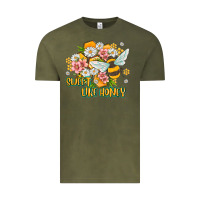 Vintage Olive like honey Vintage Tee - MaliasSmallBusiness