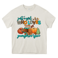 Cream just a girl who loves pumpkin spice Heavy Core Tee - AdoDesignShop