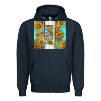 Navy western mother's day mimi with turquoise and sunflowers and leopard tu Zipper Hoodie - TumblerDesignByShophia