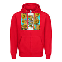 Red western mother's day mimi with turquoise and sunflowers and leopard tu Zipper Hoodie - TumblerDesignByShophia