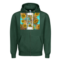Sports Green western mother's day mimi with turquoise and sunflowers and leopard tu Zipper Hoodie - TumblerDesignByShophia